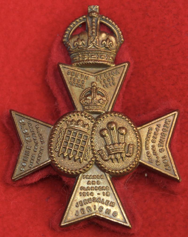 15th/16th London Cap Badge
