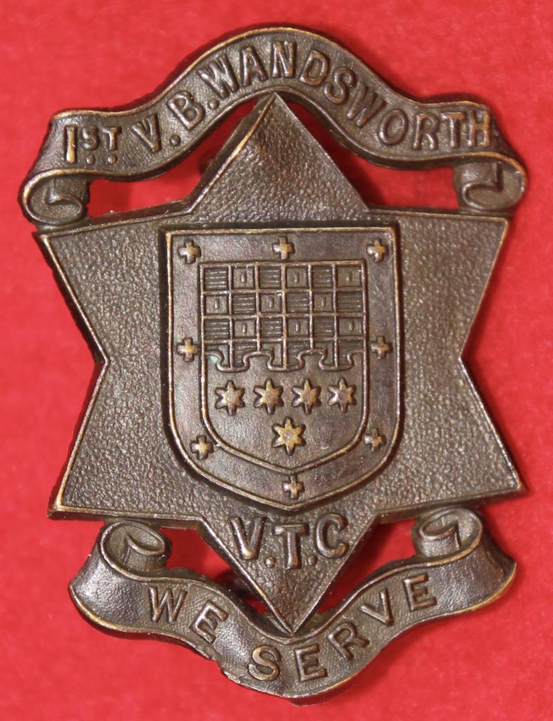 1st VB Wandsworth (VTC) Cap Badge