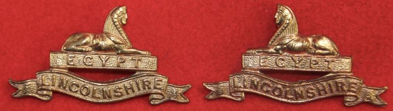 Lincs Officer's Collar Badges