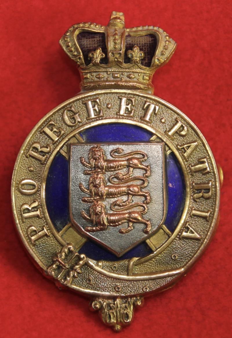 Jersey LI Officer’s Glengarry Badge