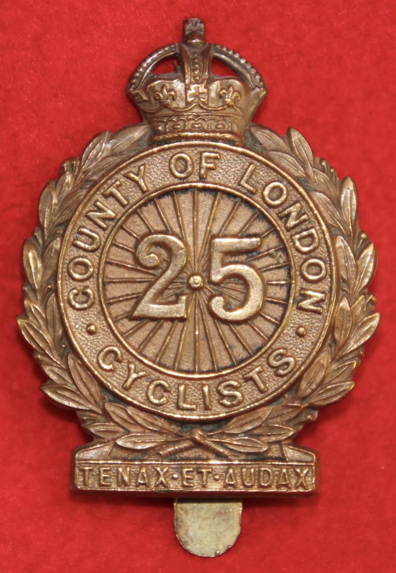 25th London Cap Badge