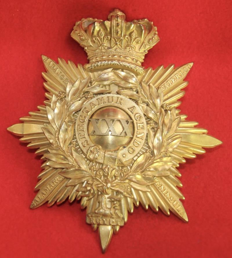 30th Foot Officer's Albert Pattern Shako Plate