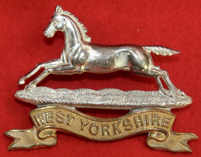 W Yorks Officer's Cap Badge