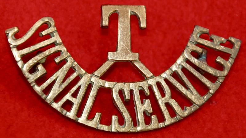 T/Signal Service Shoulder Title
