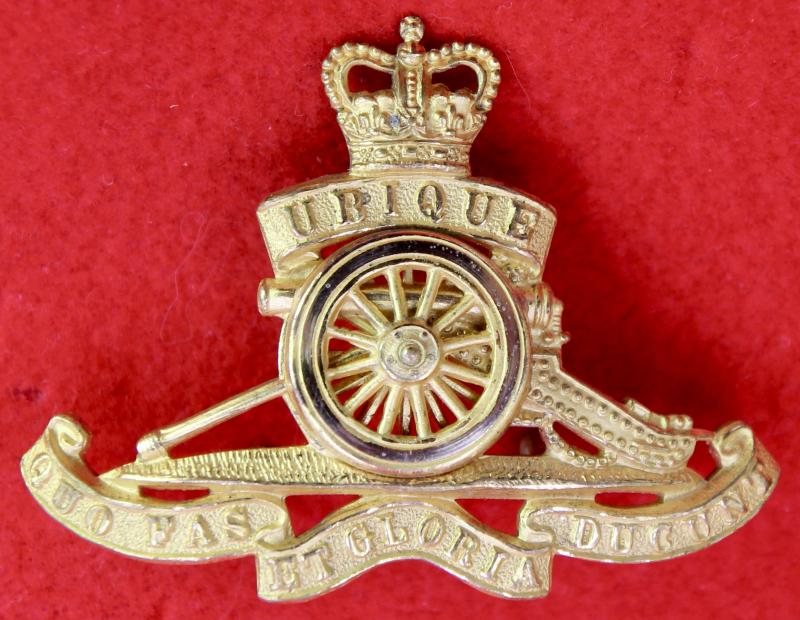 RA Officer's Cap Badge