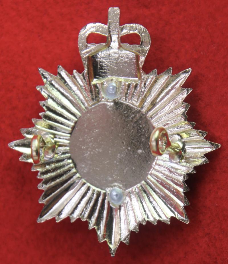 Anodised R Alderney Militia Cap Badge
