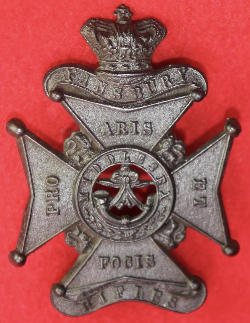 Finsbury Rifles Glengarry Badge