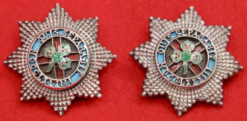 4th DG Officer's Collar Badges