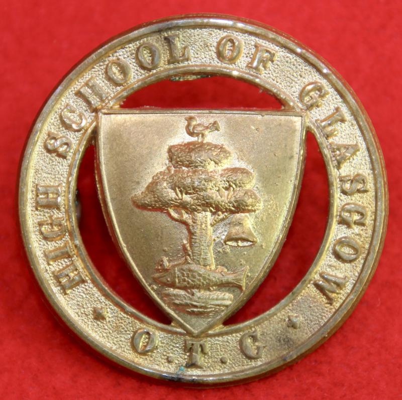 Glasgow School OTC Glengarry Badge