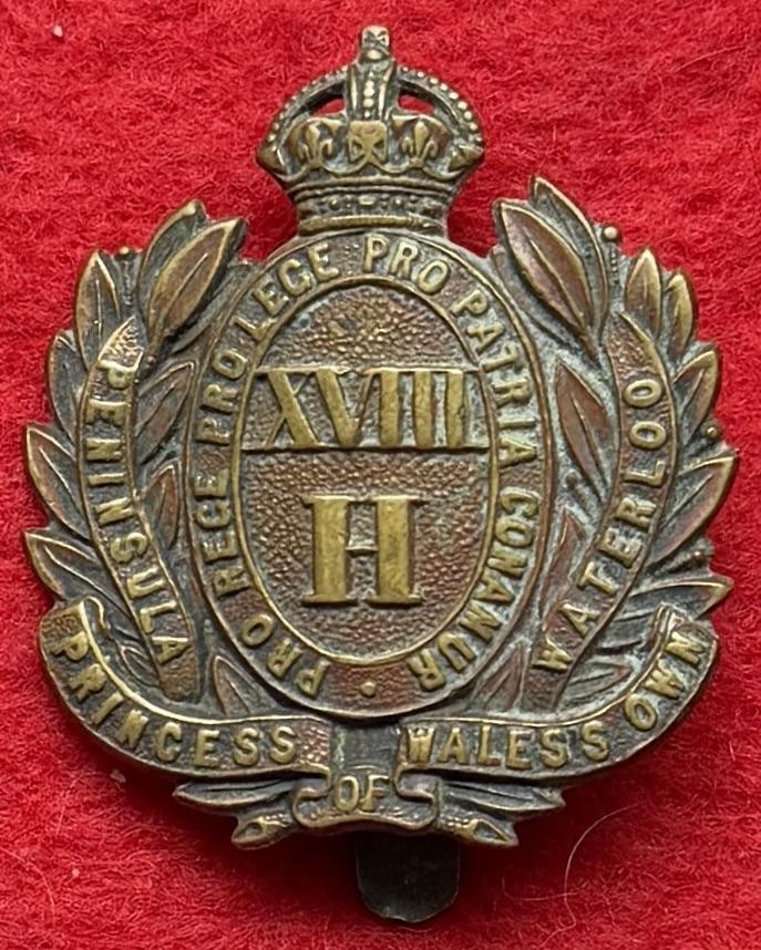 18th Hussars Cap Badge